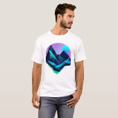 biolumineszierende Landschaft T-Shirt (Vorne ganz)