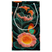 Biolumineszierendes Blut: Ein lebendiges, blumenge Kleine Geschenktüte (Rückseite)