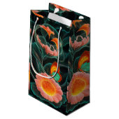 Biolumineszierendes Blut: Ein lebendiges, blumenge Kleine Geschenktüte (Rückseite Schrägansicht)