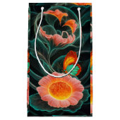 Biolumineszierendes Blut: Ein lebendiges, blumenge Kleine Geschenktüte (Vorderseite)