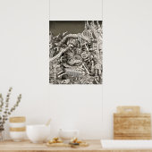 Biomechanical city poster (Küche)