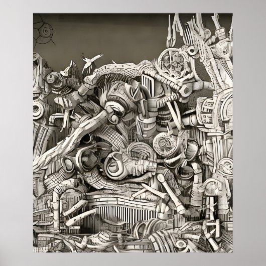 Biomechanical city poster (Vorne)