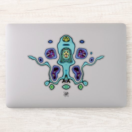 Biomechanische Alien drone / Alien Tintenfisch v1 Aufkleber (Computer)