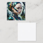 Biomechanische cybernetische Giganten sind cyberne Quadratische Visitenkarte (Vorne/Hinten)