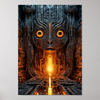 Biomechanische Portal-Entität Poster