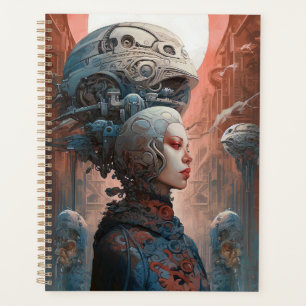 Biomechanischer Leiter Surreal Sci-Fi Art Planer