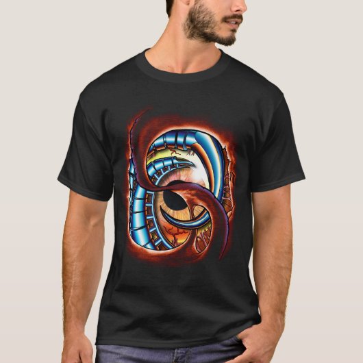 Biomechanisches Auge T-Shirt (Vorderseite)