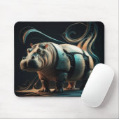 Biomechanisches Flusspferd Mousepad (Mit Mouse)