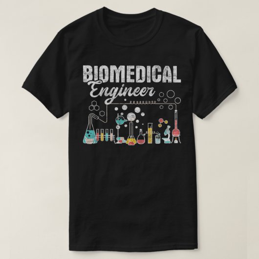 Biomedical Engineer Bioengineering Chemical Motor T-Shirt (Design vorne)