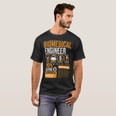 Biomedical Engineer Fakten Label Biomedical Engine T-Shirt (Vorne ganz)