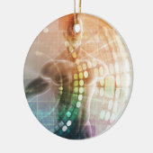 Biomedizin und Medizintechnik für den Menschen Keramik Ornament (Links)