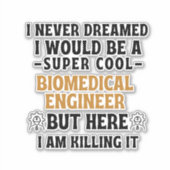 BIOMEDIZINER AUFKLEBER (Vorderseite)