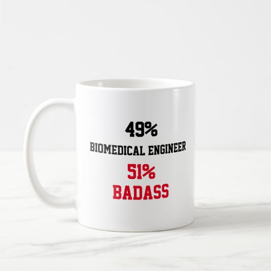 Biomediziner Badass Kaffeetasse (Links)