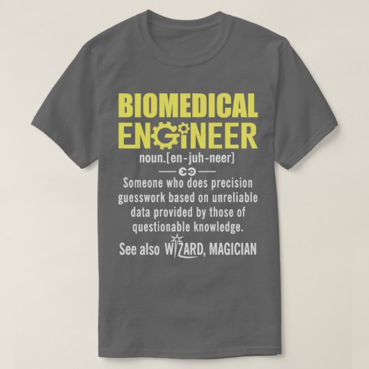 Biomediziner Noun Funny Definition T-Shirt (Design vorne)