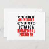 BIOMEDIZINER POSTKARTE (Vorne/Hinten)