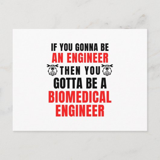 BIOMEDIZINER POSTKARTE (Vorderseite)