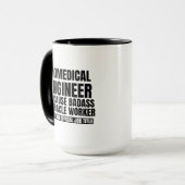 Biomediziner, weil Badass-Wunderarbeiter Tasse (Vorderseite Links)