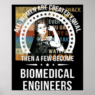 Biomedizinische Ingenieurin für Frauen Biomedizini Poster