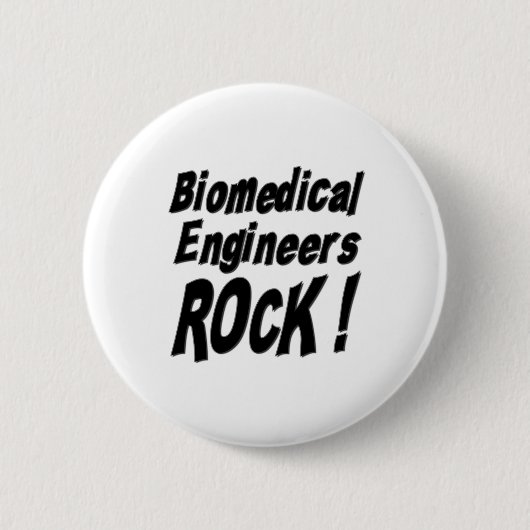 Biomedizinischer Ingenieur-Felsen! Knopf Button (Vorderseite)