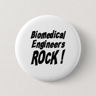 Biomedizinischer Ingenieur-Felsen! Knopf Button