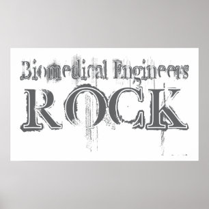 Biomedizinischer Ingenieur-Felsen Poster