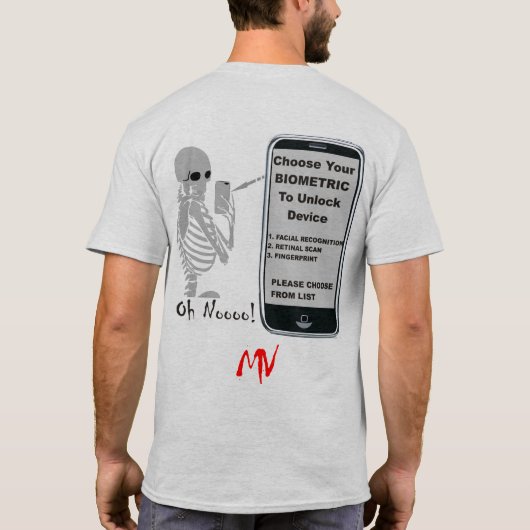 biometrischer T - Shirt (Rückseite)