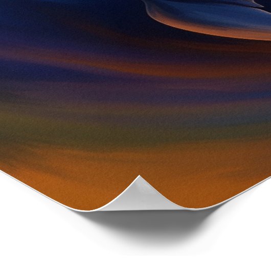 Biomorph Turtle Art Poster (Ecke)