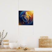 Biomorph Turtle Art Poster (Küche)