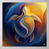 Biomorph Turtle Art Poster (Vorne)