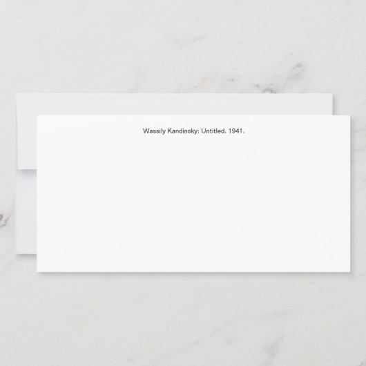 Biomorphe Geometrie | Wassily Kandinsky | (Rückseite)