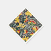 Biomorpher natürlicher Blumendruck Serviette (Ecke)