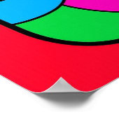 Biomorpher Zweischwanzfisch Poster (Ecke)