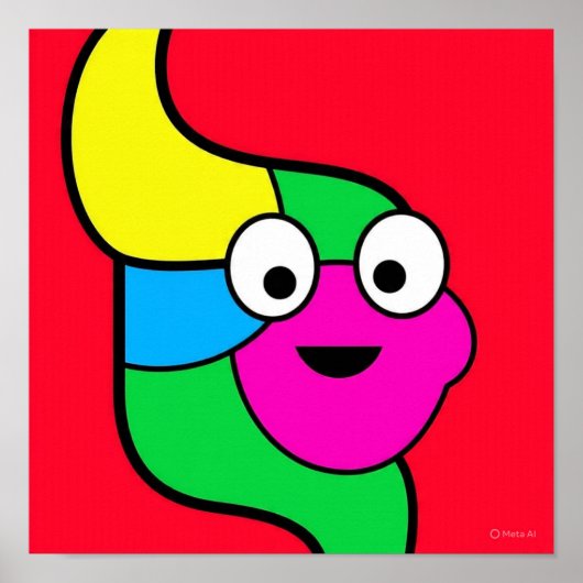 Biomorpher Zweischwanzfisch Poster (Vorne)