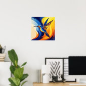 Biomorphie Hummingbird Art Poster (Heimbüro)