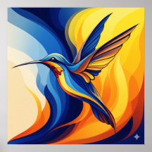 Biomorphie Hummingbird Art