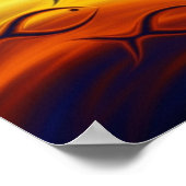 Biomorphische Fischschule Poster (Ecke)