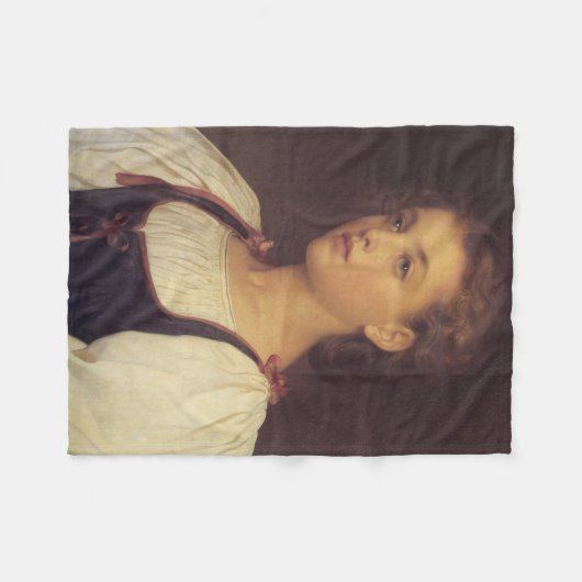 Biondina (von Frederic Leighton) Fleecedecke (Vorderseite (Horizontal))