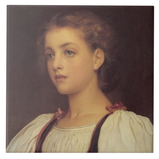 Biondina (von Frederic Leighton) Fliese (Vorderseite)