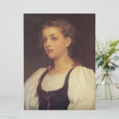 Biondina (von Frederic Leighton) Karte (Stehend Vorderseite)