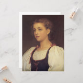 Biondina (von Frederic Leighton) Karte (Vorderseite/Rückseite Beispiel)