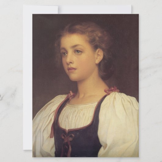 Biondina (von Frederic Leighton) Karte (Vorderseite)