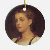 Biondina (von Frederic Leighton) Keramik Ornament (Vorne)