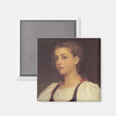 Biondina (von Frederic Leighton) Magnet (Vorderseite/Rückseite)