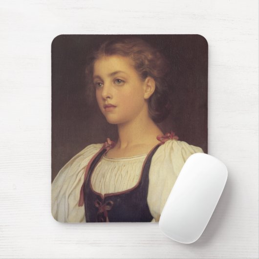 Biondina (von Frederic Leighton) Mousepad (Mit Mouse)