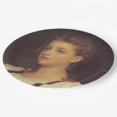 Biondina (von Frederic Leighton) Pappteller (Schrägansicht)