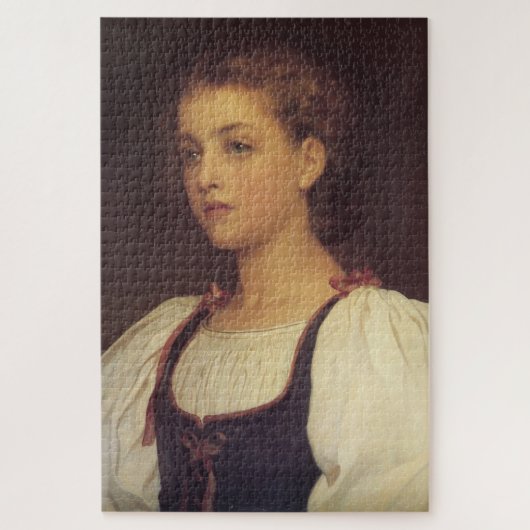 Biondina (von Frederic Leighton) Puzzle (Vertikal)