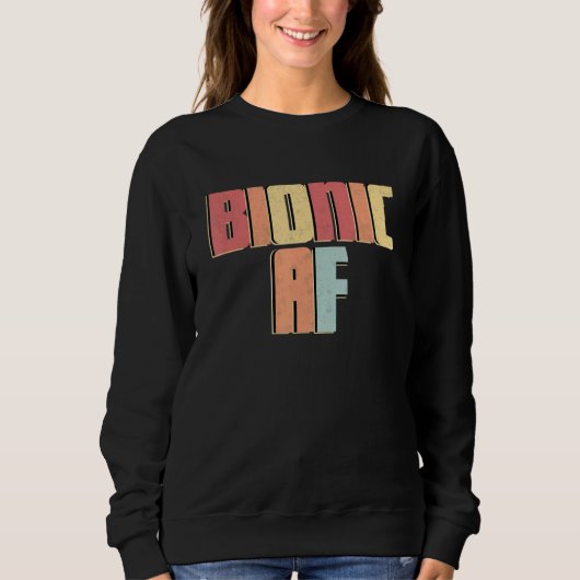 Bionic Af Post Operation Limb-Ersatz-Erholung Sweatshirt (Vorderseite)