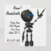 Bionic Boy 3D Robot - Finger Guns 2 - Original Einladung (Vorne/Hinten)