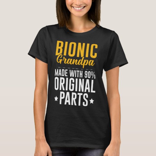Bionic Großvater Men Knieersatz Angesagt 90 Origin T-Shirt (Vorderseite)