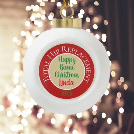 Bionische (angesagte Ersetzung)Weihnachtsschmuck Keramik Kugel-Ornament